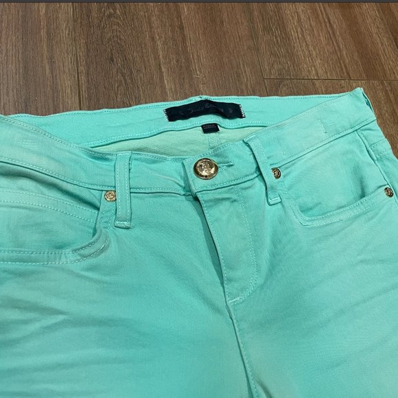 brand new, Juicy Couture Designer Skinny Jeans, tiffany blue color, size s - Picture 6 of 10